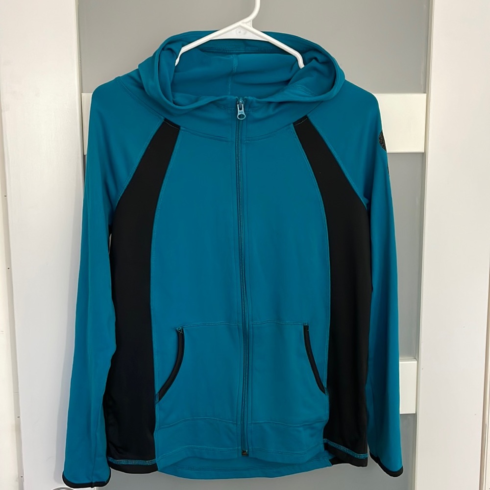 Justice 12/14 Girl's Soccer Active Teal Jacket